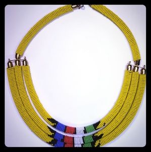Authentic Handmade Masai Beaded Necklace